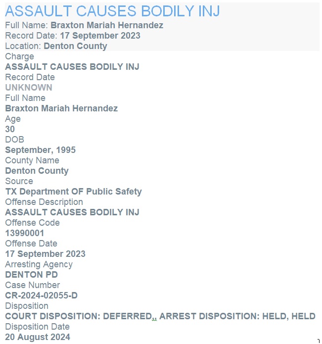 Braxton Hernandez  Court